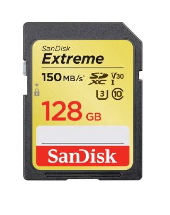 SanDisk Extreme SDXC 128GB 150MB/ s V30 UHS-I U3 - obrázek produktu