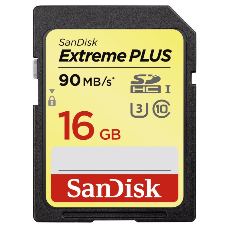 SanDisk Extreme Plus SDHC 16GB 90MB/ s Class10 - obrázek produktu