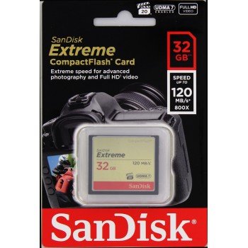 SanDisk Extreme CompactFlash 32GB 120MB/ s - obrázek č. 1