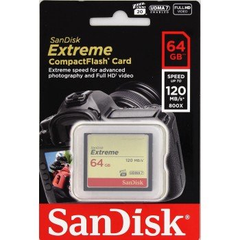SanDisk Extreme CompactFlash 64GB 120MB/ s - obrázek č. 1