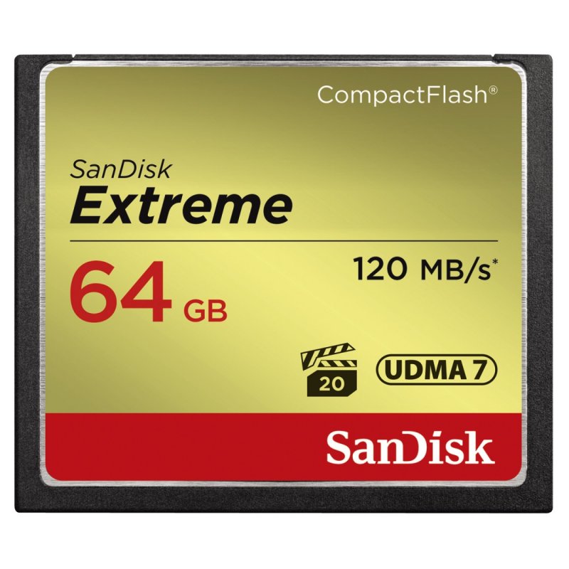 SanDisk Extreme CompactFlash 64GB 120MB/ s - obrázek produktu