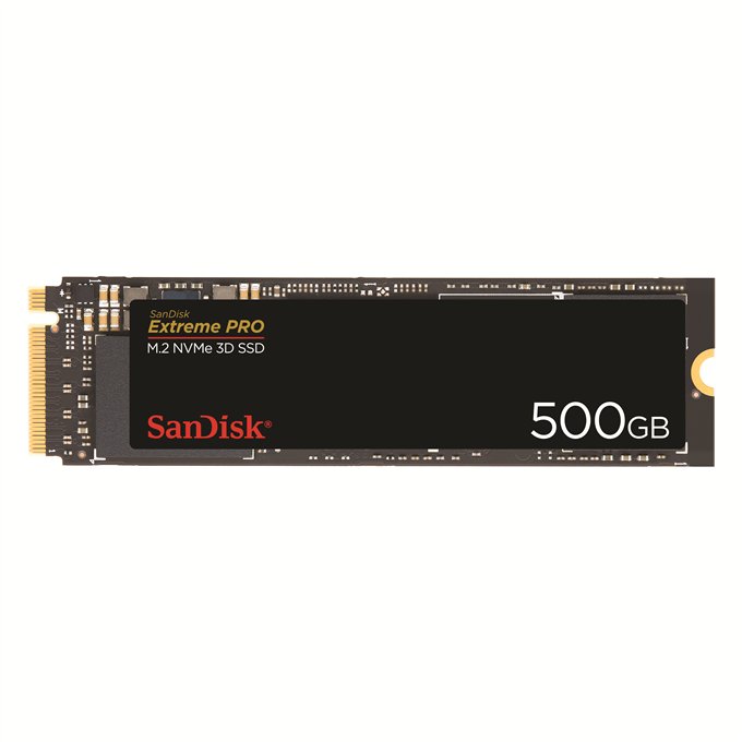 SSD 500GB SanDisk Extreme Pro M.2 NVMe 3D - obrázek produktu