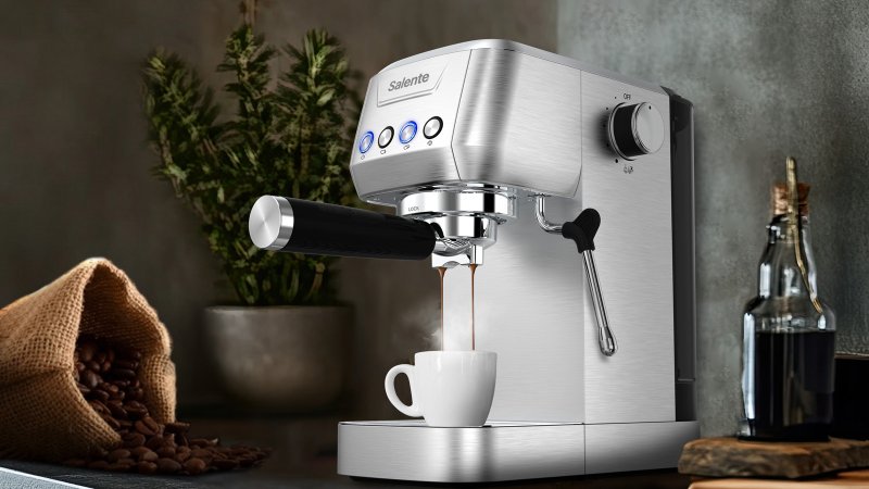 Salente Coffio, pákový kávovar, nerez - obrázek č. 8