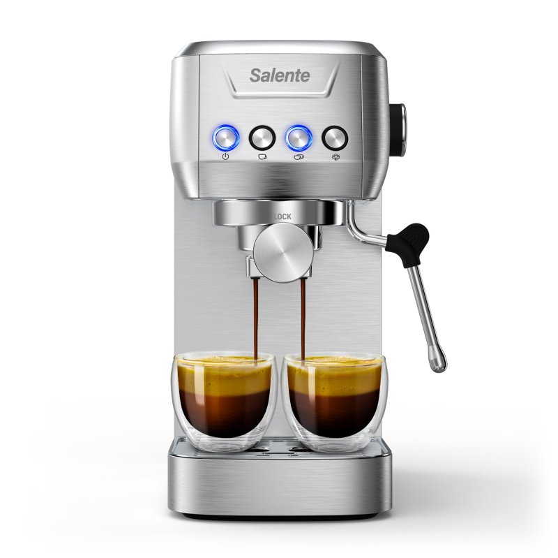 Salente Coffio, pákový kávovar, nerez - obrázek č. 3