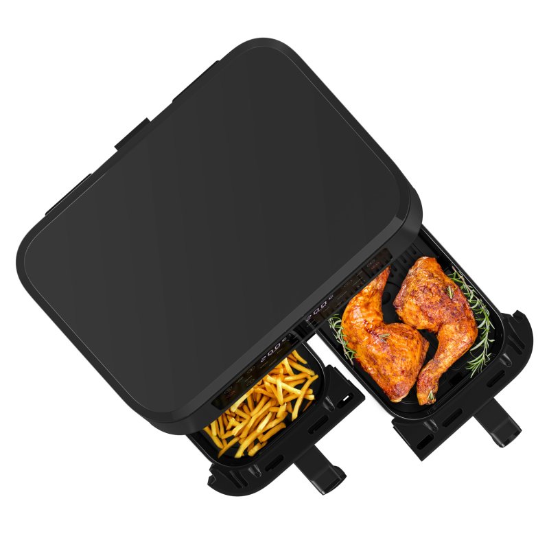 Salente DoubleAir, duální horkovzdušná fritéza, 11 l, černá - obrázek č. 6