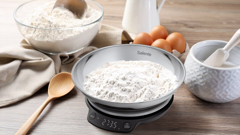 Salente Rimare, kuchyňská váha, 5 kg, nerezová mísa, černá / nerez - obrázek č. 8