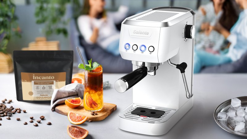 Salente Coffio, pákový kávovar, bílý - obrázek č. 2