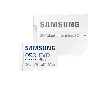 Samsung EVO Plus/ micro SDXC/ 256GB/ 130MBps/ UHS-I U3 /  Class 10/ + Adaptér - obrázek č. 1