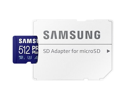 Samsung PRO Plus/ micro SDXC/ 512GB/ 160MBps/ UHS-I U3 /  Class 10/ + Adaptér - obrázek č. 2