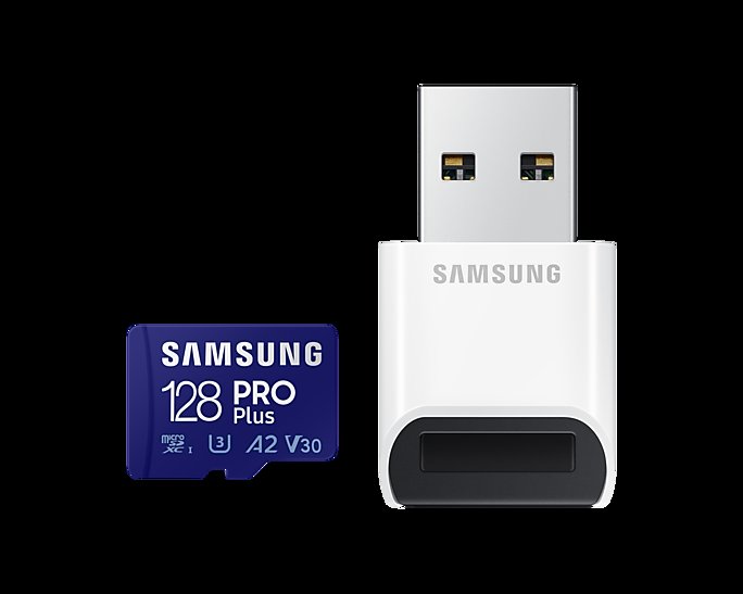 Samsung micro SDHC 128GB PRO Plus + USB adaptér - obrázek produktu