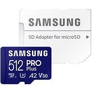 Samsung/ micro SDXC/ 512GB/ 180MBps/ Class 10/ + Adaptér/ Modrá - obrázek č. 1