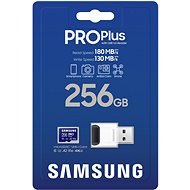 Samsung/ micro SDXC/ 256GB/ 180MBps/ USB 3.0/ USB-A/ Class 10/ + Adaptér/ Modrá - obrázek č. 2