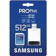 Samsung/ SDXC/ 512GB/ 180MBps/ USB 3.0/ USB-A/ Class 10/ + Adaptér/ Modrá - obrázek č. 2