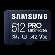 Samsung PRO Ultimate/ micro SDXC/ 512GB/ 200MBps/ UHS-I U3 /  Class 10/ + Adaptér/ Modrá - obrázek produktu
