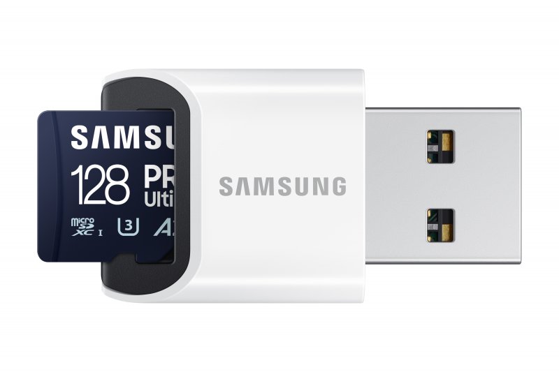 Samsung PRO Ultimate/ micro SDXC/ 128GB/ 200MBps/ UHS-I U3 /  Class 10/ + Adaptér/ Modrá - obrázek č. 1