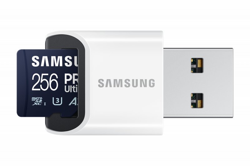 Samsung PRO Ultimate/ micro SDXC/ 256GB/ 200MBps/ UHS-I U3 /  Class 10/ + Adaptér/ Modrá - obrázek č. 1