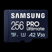 Samsung PRO Ultimate/ micro SDXC/ 256GB/ 200MBps/ UHS-I U3 /  Class 10/ + Adaptér/ Modrá - obrázek produktu