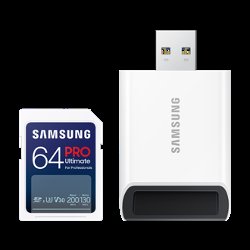 Samsung SDXC 64GB PRO ULTIMATE + USB adaptér - obrázek produktu