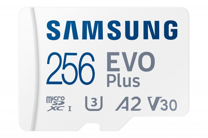 Samsung EVO Plus/ micro SDXC/ 256GB/ UHS-I U3 /  Class 10/ + Adaptér/ Bílá - obrázek č. 1