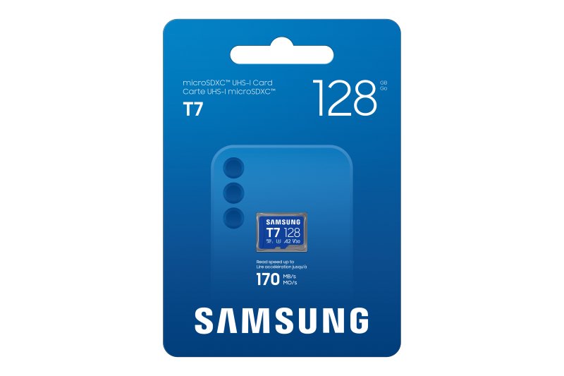 Samsung T7 / Micro SDXC / 128GB / UHS-I U3  /  Class 10 / Modrá - obrázek č. 3