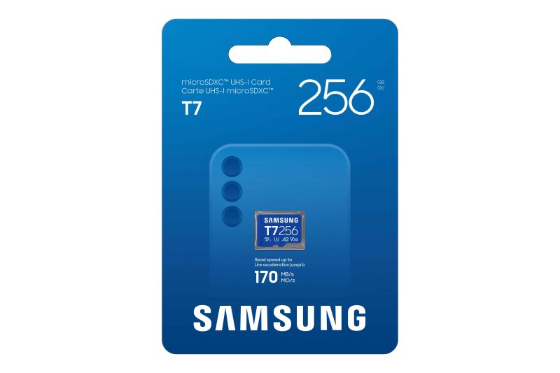 Samsung T7 / Micro SDXC / 256GB / UHS-I U3  /  Class 10 / Modrá - obrázek č. 3