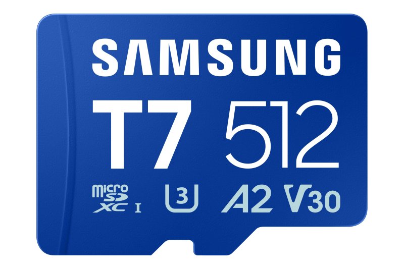 Samsung T7 / Micro SDXC / 512GB / UHS-I U3 / Class 10 / Modrá - obrázek produktu