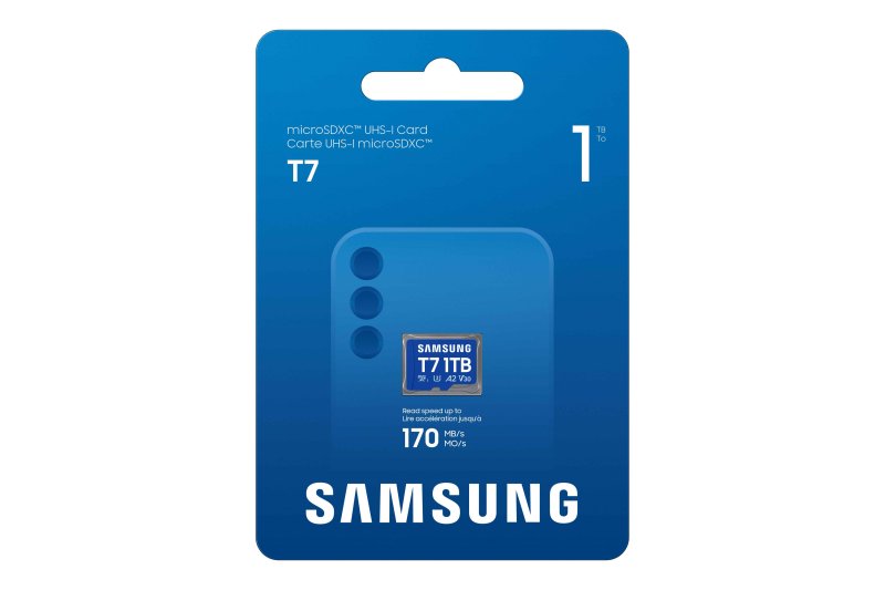 Samsung T7 / Micro SDXC / 1TB / UHS-I U3  /  Class 10 / Modrá - obrázek č. 3
