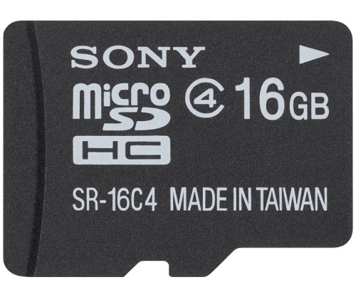 SONY microSD karta SR16A,16GB, class 4, adapter - obrázek produktu