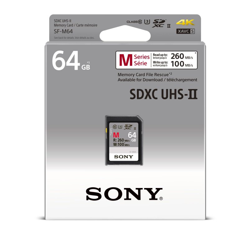 SONY SF64M/ SD/ 64GB/ 260MBps/ UHS-I U3 /  Class 10 - obrázek produktu