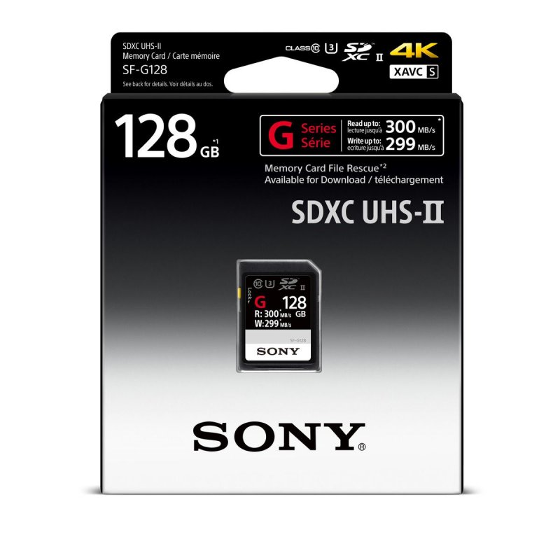 SONY SD karta SFG1G, 128GB, class 10/  U3, až 300MB/ s - obrázek produktu