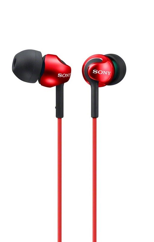 SONY sluchátka MDR-EX110LP, červené - obrázek produktu