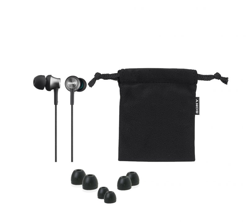 SONY sluchátka MDR-EX450AP, hliník, handsfree,šedá - obrázek č. 1