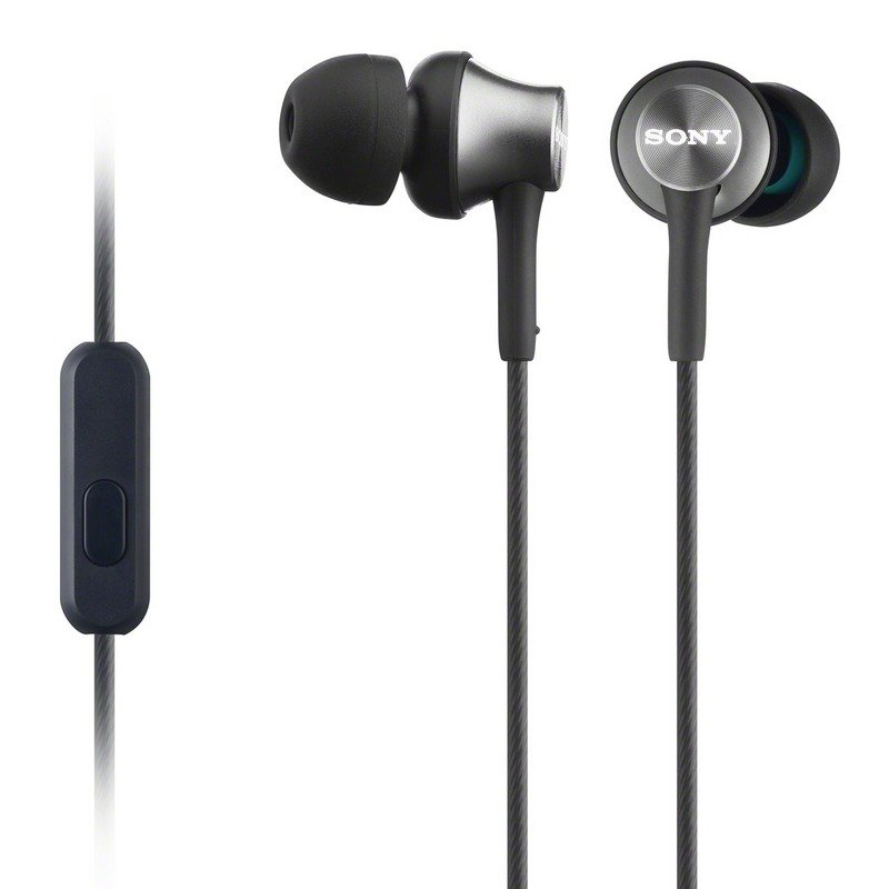 SONY sluchátka MDR-EX450AP, hliník, handsfree,šedá - obrázek produktu