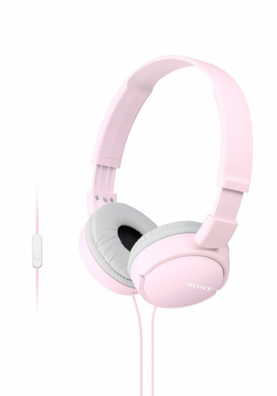 SONY sluchátka MDR-ZX110AP handsfree, růžové - obrázek produktu