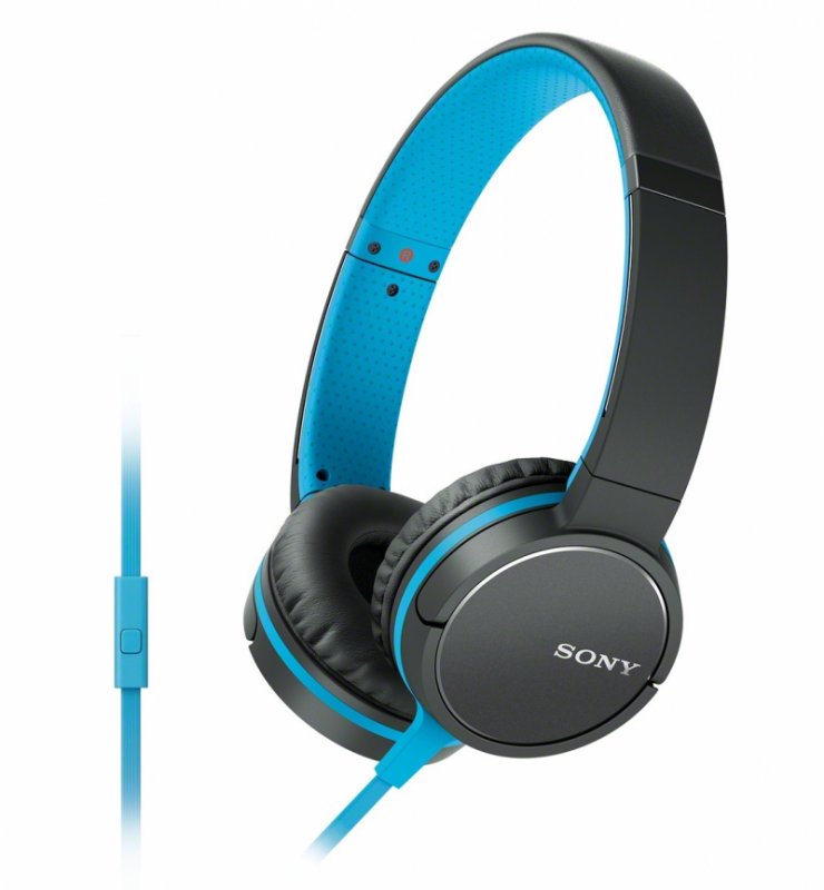 SONY sluchátka MDR-ZX660AP, handsfree, modré - obrázek produktu