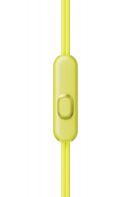 SONY sluchátka ACTIVE MDR-AS210AP, handsfree,žluté - obrázek č. 1
