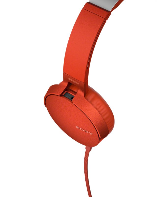 SONY Sluchátka EXTRA  BASS MDR-XB550AP,červená - obrázek č. 1