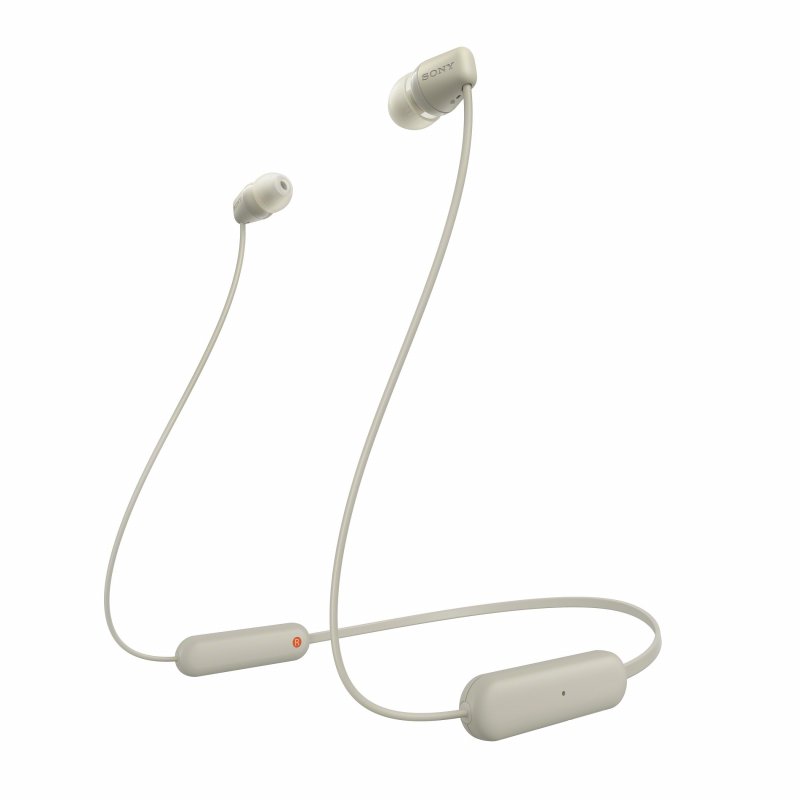 SONY sluchátka WI-C100 bezdr., šedá - obrázek produktu