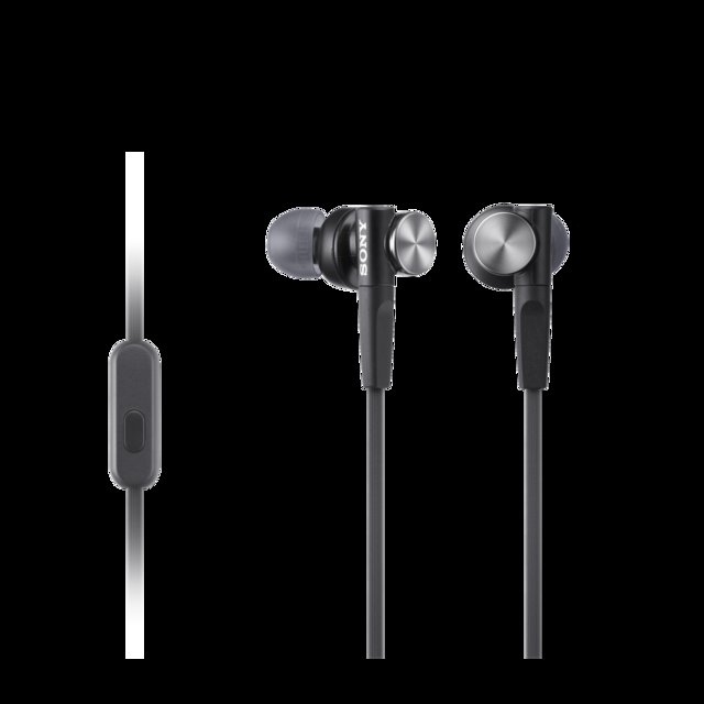 SONY sluchátka MDR-XB50AP, handsfree, černé - obrázek produktu