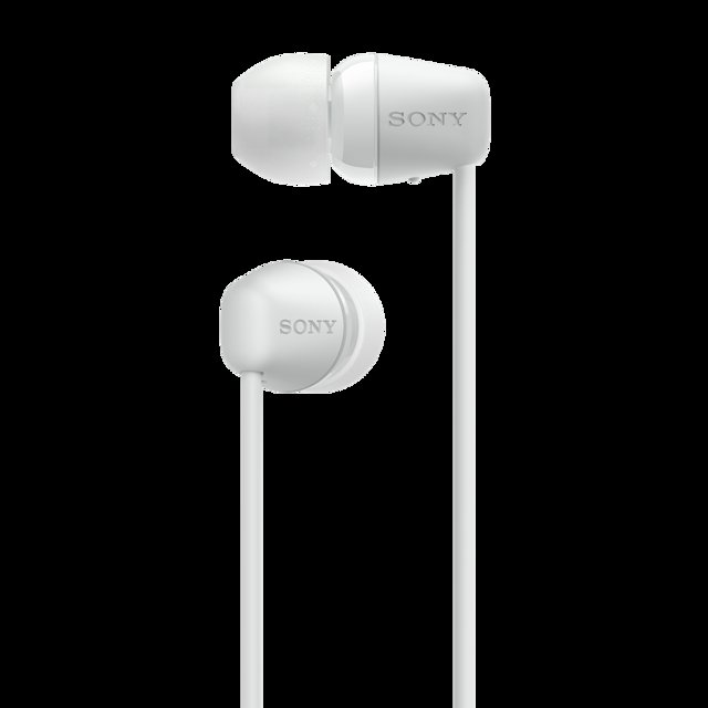 SONY sluchátka WI-C200 bezdrátová, bílá - obrázek produktu
