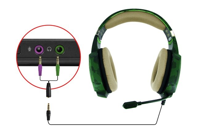 TRUST GXT 322C Carus Gaming Headset - jungle camo - obrázek č. 3