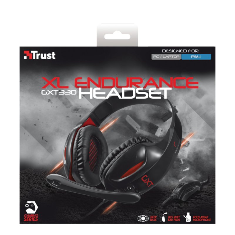náhlavní sada TRUST GXT 330 XL Endurance Headset - obrázek č. 4
