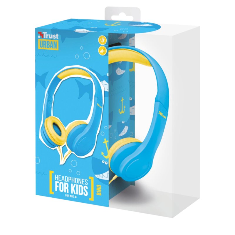 náhlavní sada TRUST Bino Kids Headphone - blue - obrázek č. 2