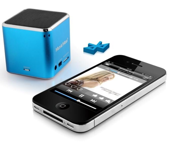 Technaxx Mini MusicMan, bluetooth, 600 mAh, modrý - obrázek produktu