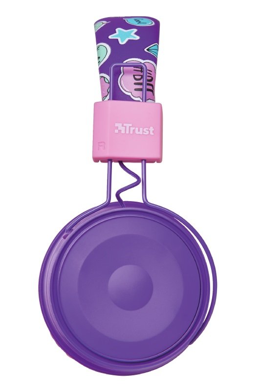 TRUST Comi Bluetooth Wireless Kids Headphones - purple - obrázek č. 3