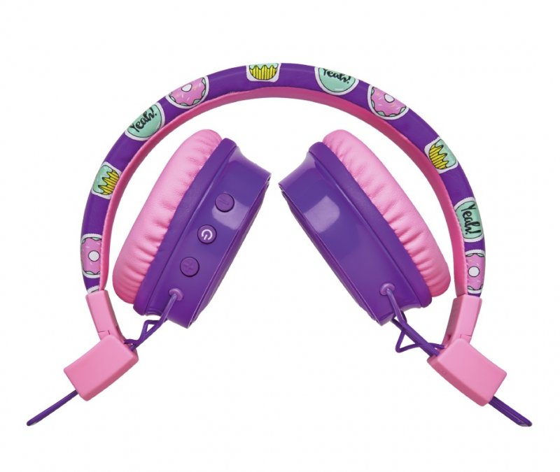 TRUST Comi Bluetooth Wireless Kids Headphones - purple - obrázek č. 2