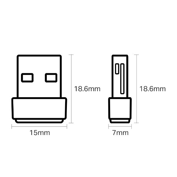 TP-Link Archer T2U Nano AC600 Wifi Dual Band USB Adapter - obrázek č. 2