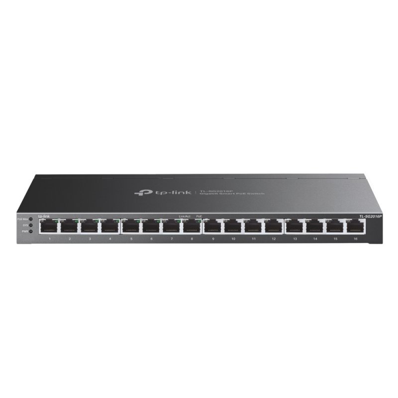 TP-Link TL-SG2016P 16xGb(8xPoE+) 120W smart switch Omada SDN - obrázek produktu