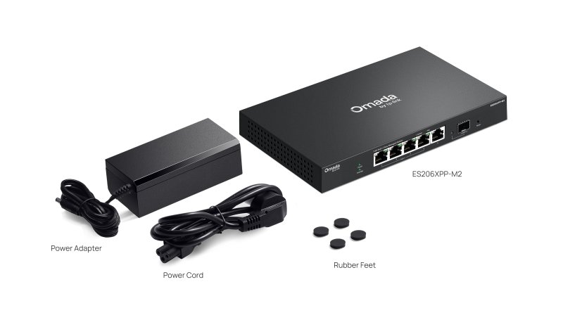 TP-Link ES206XPP-M2 Eas.Man.Sw. Omad 8x2.5GB+2xSFP - obrázek č. 1