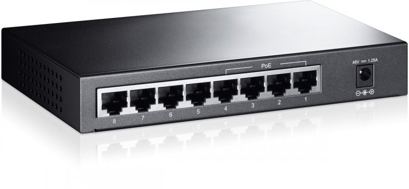 TP-Link TL-SF1008P 8x10/ 100 (4xPOE) 66W Desktop kovový CCTV Switch - obrázek č. 3